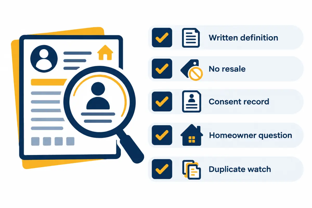 Checklist on a clipboard next to a laptop, representing a lead vendor exclusivity audit